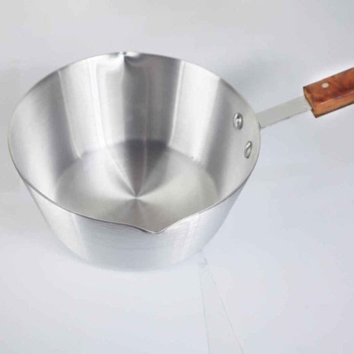 Aluminum Milk Pan with Wooden Handle image